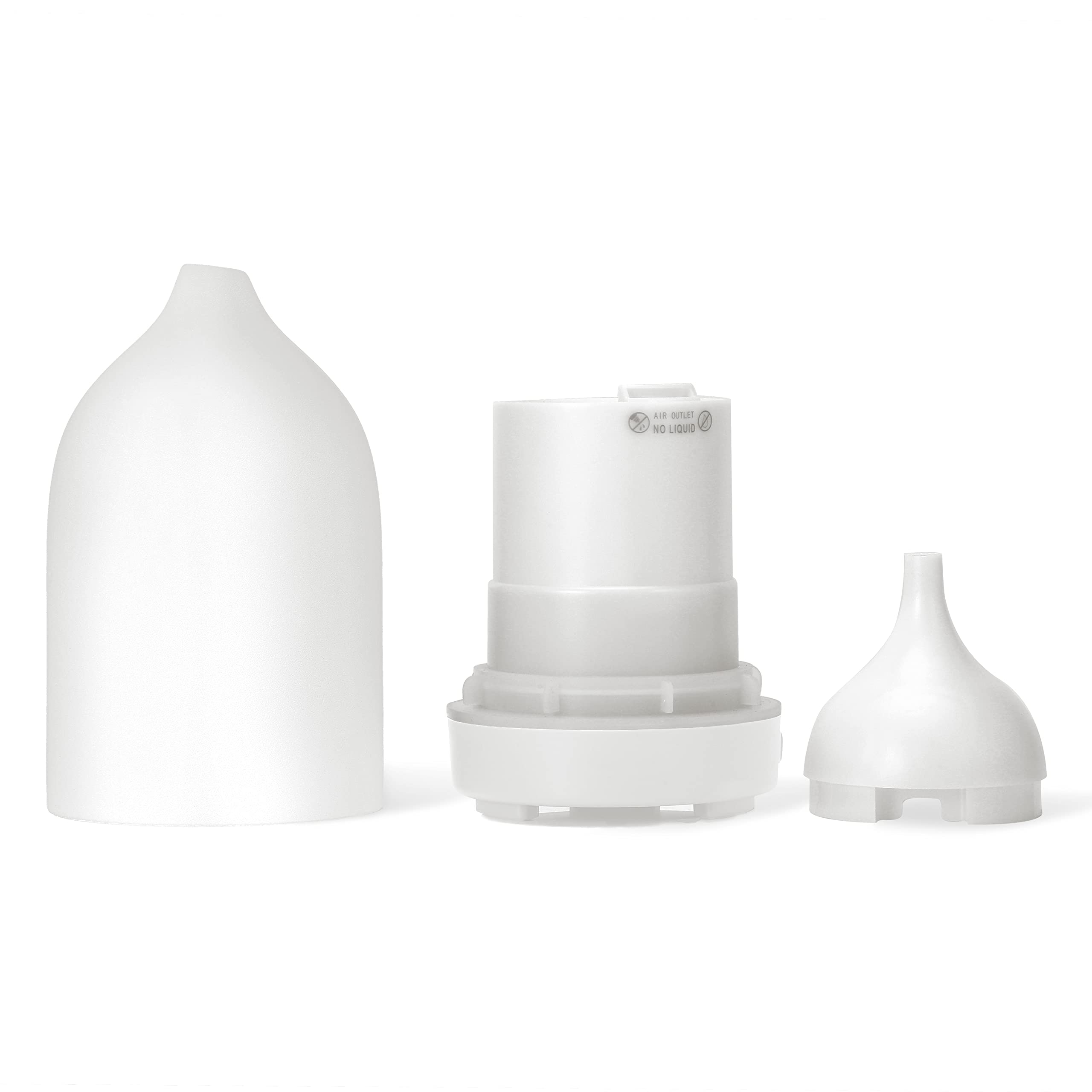 ENILYM essential oil diffuser ceramic white ultrasonic-mist softly humidifies air
