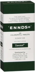 Ennds Chlorophyll tablets bottle for fresher breath and halitosis support