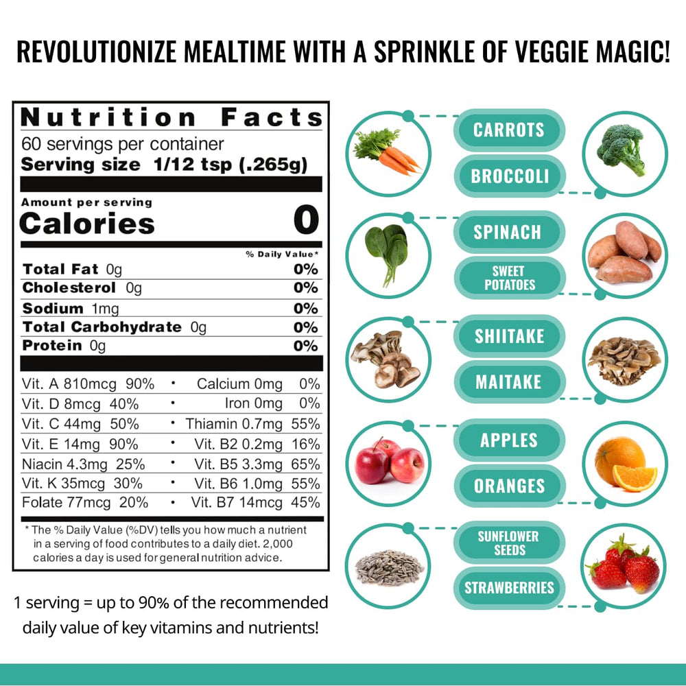 ENOF 10-ingredient blend of fruits and vegetables for daily nutrition