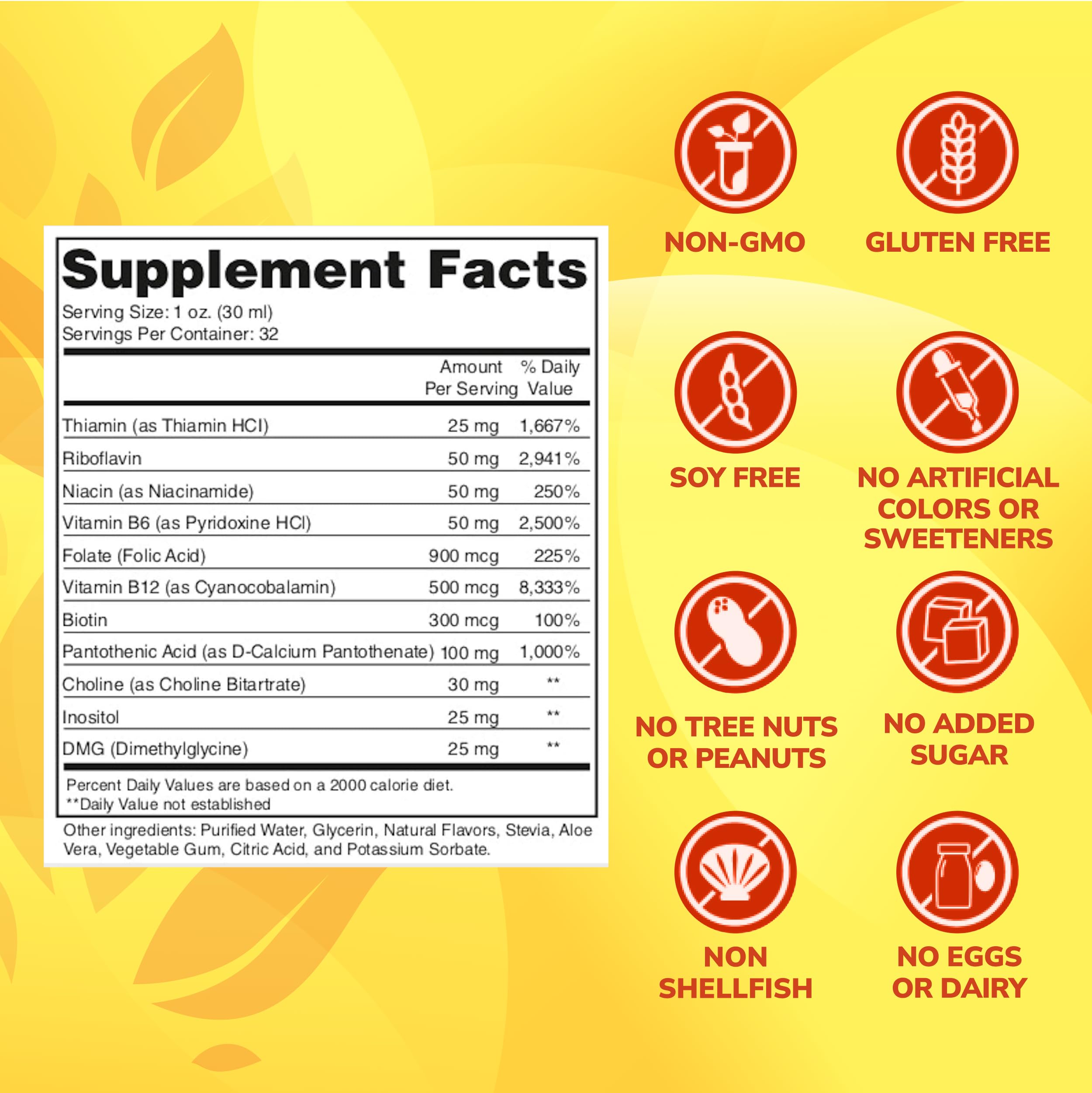 ENP Super B Complex Liquid label close-up showing high-absorption formula for energy