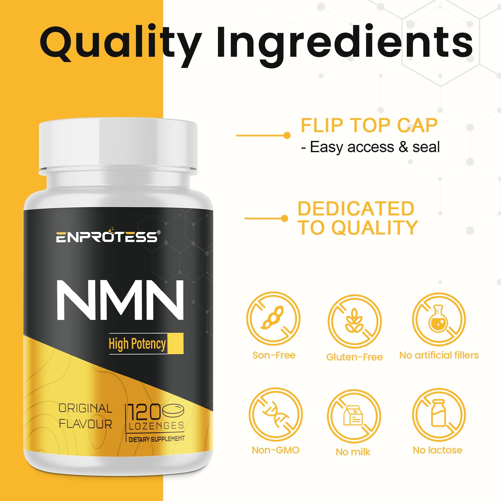 Energetic scene highlighting Enprotess NMN for daily vitality