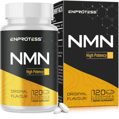 Enprotess Sublingual NMN bottle front view for convenient 120-day supply.