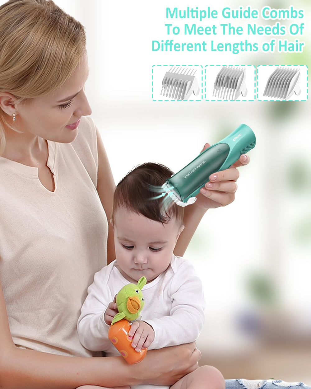 ENSSU clipper kit with 3 guide combs offering 6 length options