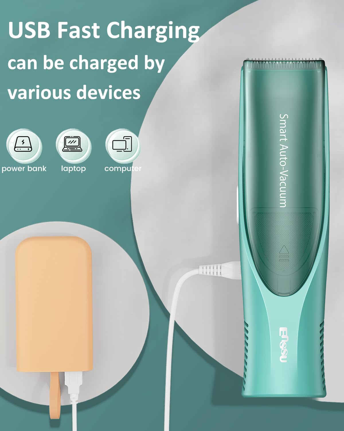 ENSSU IPX7 waterproof body shown for easy cleaning