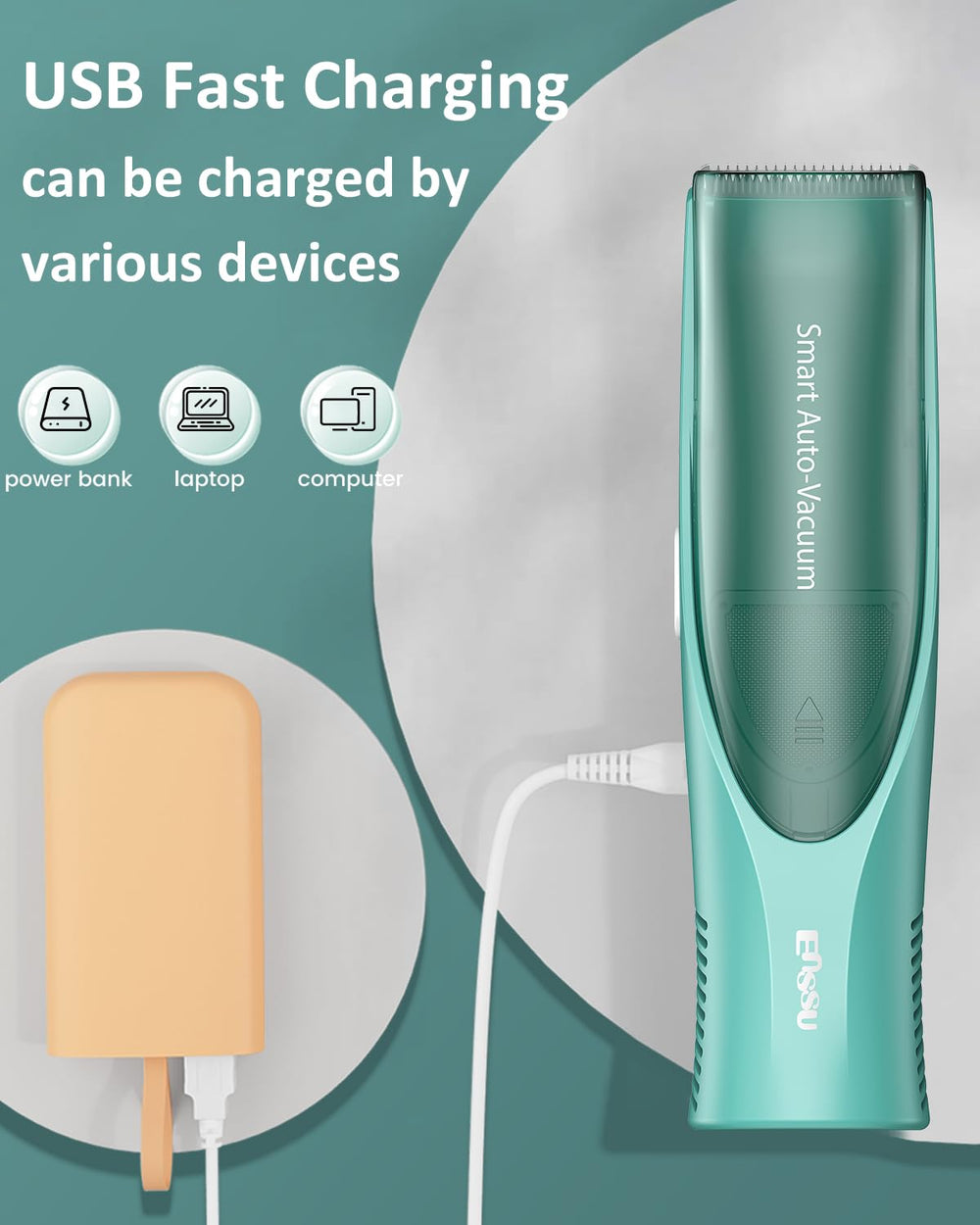 ENSSU IPX7 waterproof body shown for easy cleaning