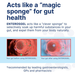 Child-friendly depiction with Enterosgel detox tube 90 g and family use.