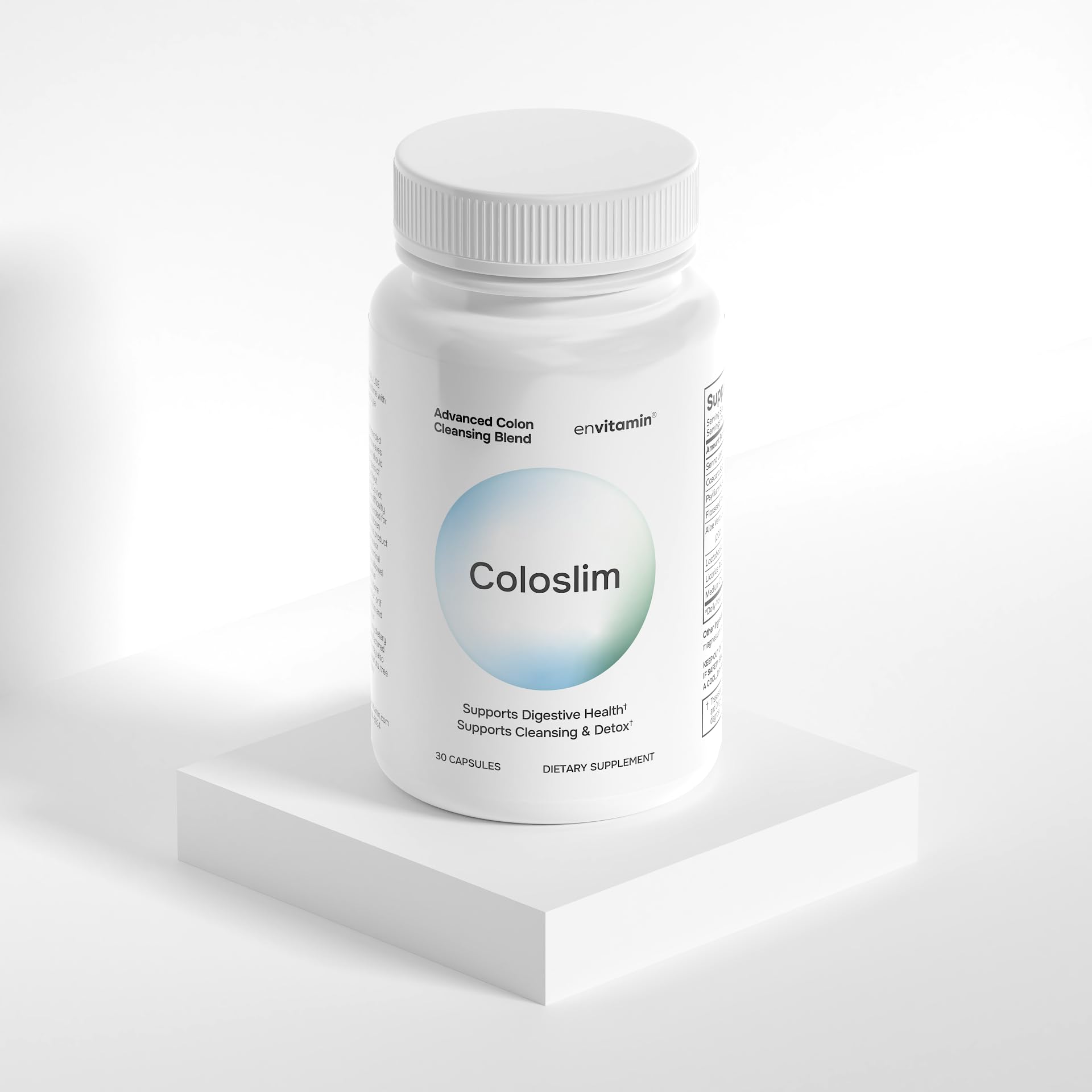 envitamin Coloslim daily-use display showcases routine-friendly wellness option.