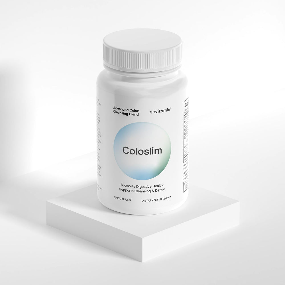 envitamin Coloslim daily-use display showcases routine-friendly wellness option.