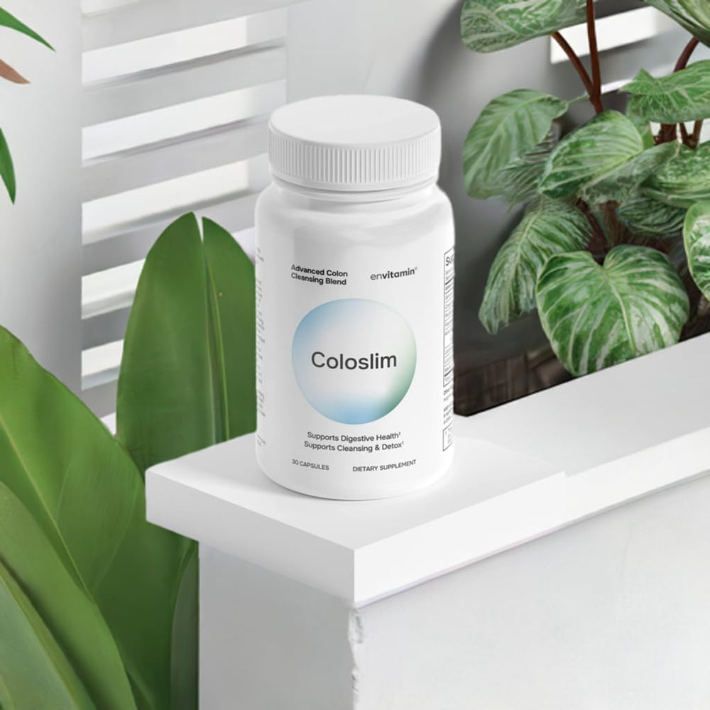 envitamin Coloslim elimination scene emphasizes natural, gentle cleansing.