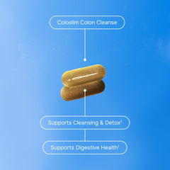 envitamin Coloslim label ingredients highlight plant-based gut support.