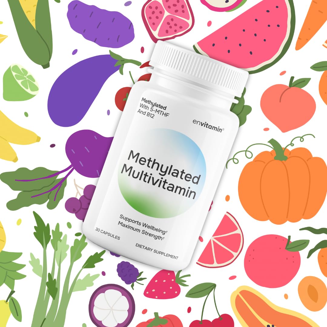 envitamin methylated multivitamin ingredients panel shows key micronutrients