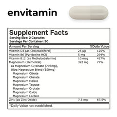 envitamin Ultra Magnesium Glycinate capsules for gentle daily magnesium support.