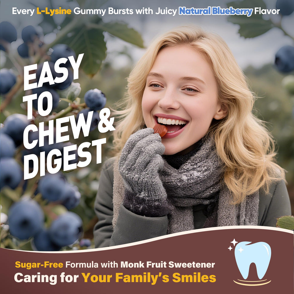 EnvyCure L-Lysine Gummies ingredient blend with vitamins for daily wellness