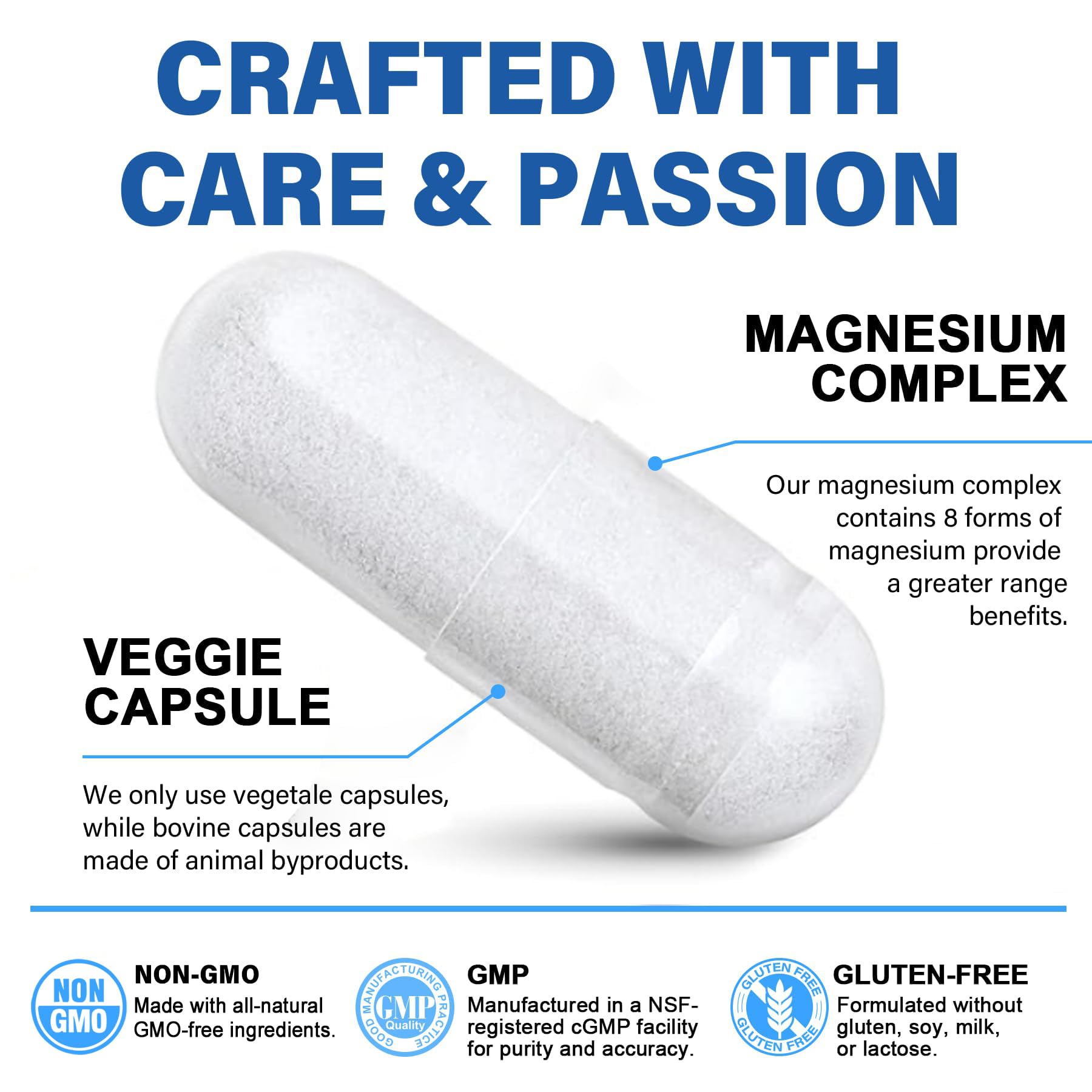 EnvyCure Magnesium Complex bottle viewed from perspective for everyday use.