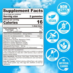 Close-up of EnvyCure label highlights eight magnesium forms for broad support.