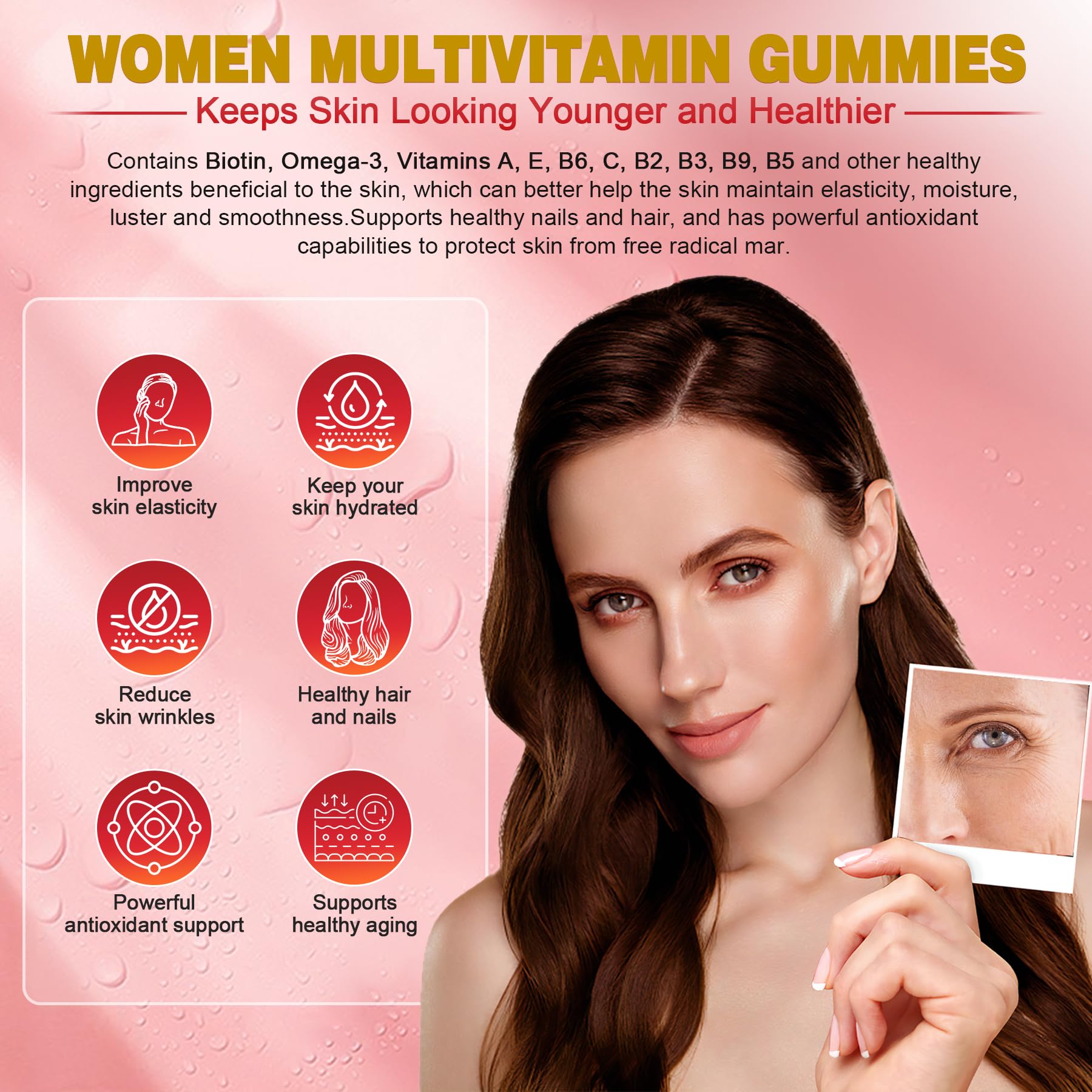 EnvyCure label details highlighting vitamins, minerals, and Omega-3