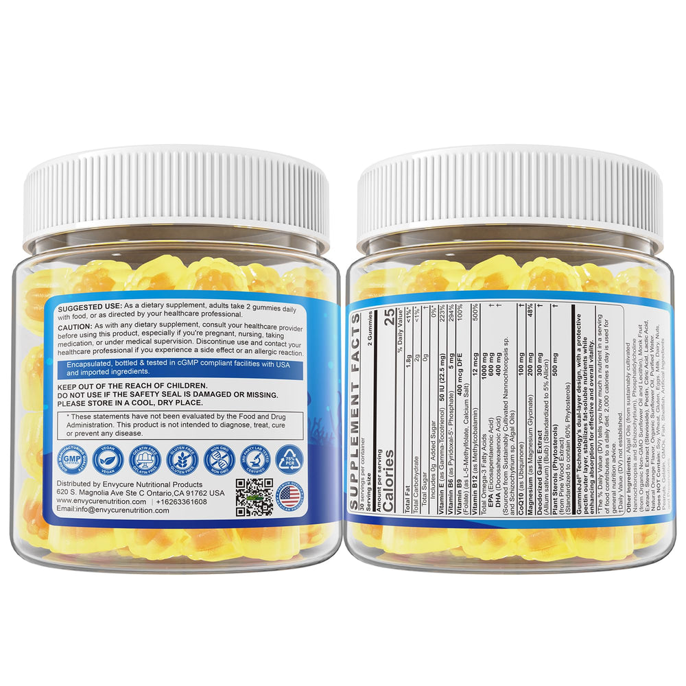 EnvyCure brand logo promotes premium vegan supplement identity.