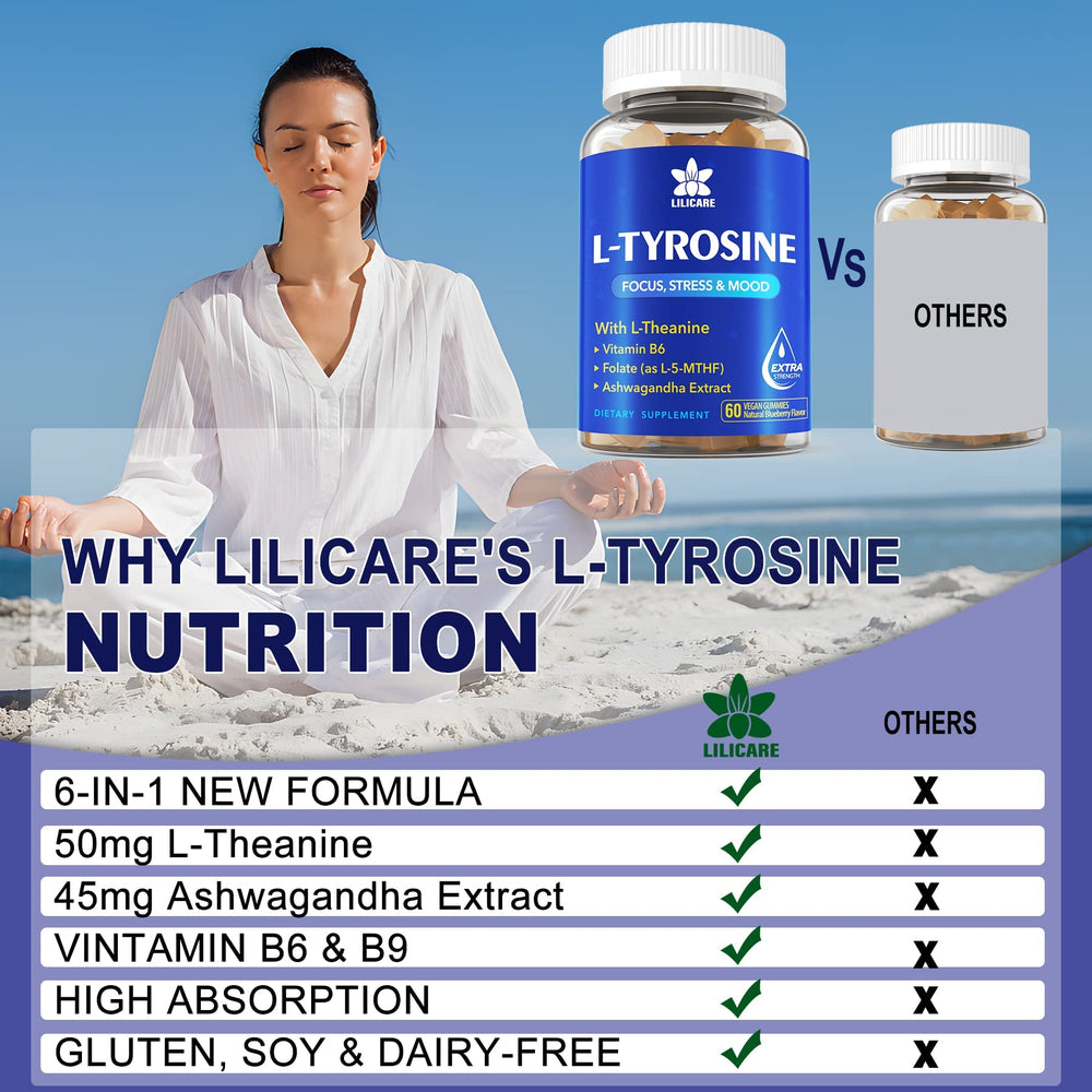EnvyDeal L Tyrosine Gummies gummies closeup showcases texture and branding