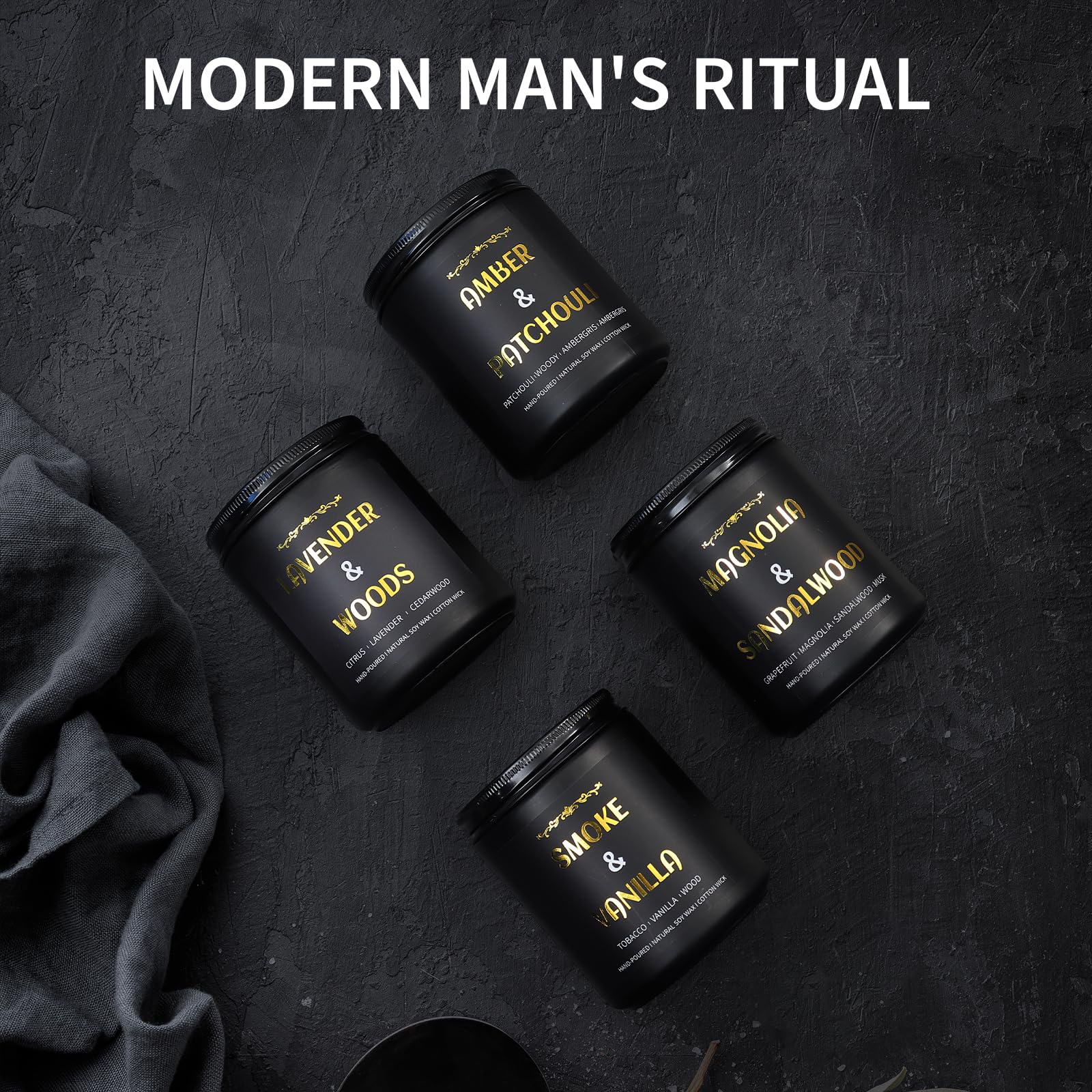 Enwhisco ambient room scene candles elevate atmosphere with soft light.