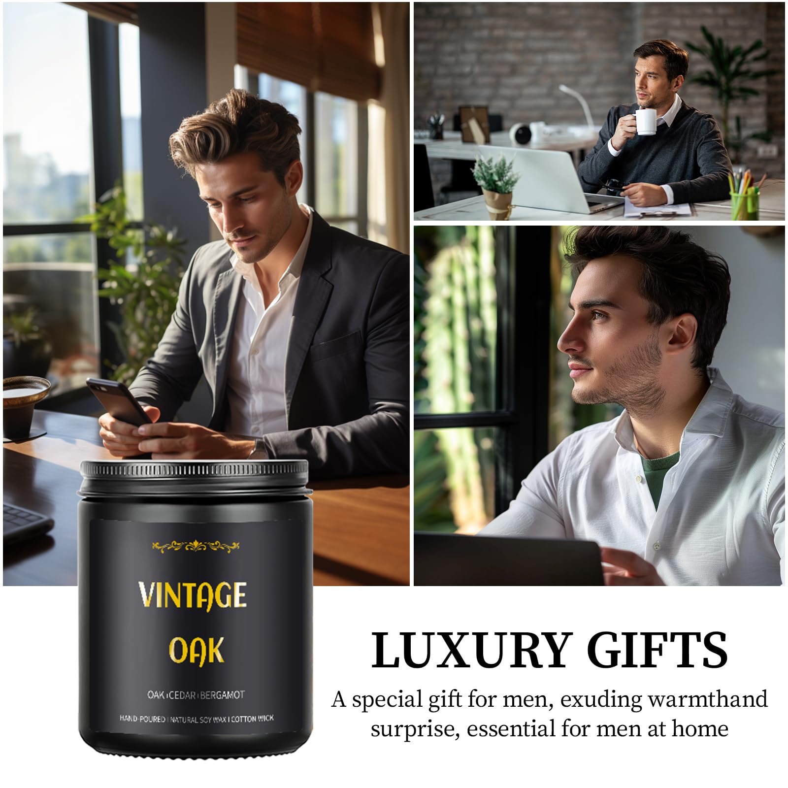 Long burn time with cotton wick supports extended evenings of relaxation.