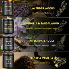 Enwhisco Smoke Vanilla candle for cozy evenings and focus.