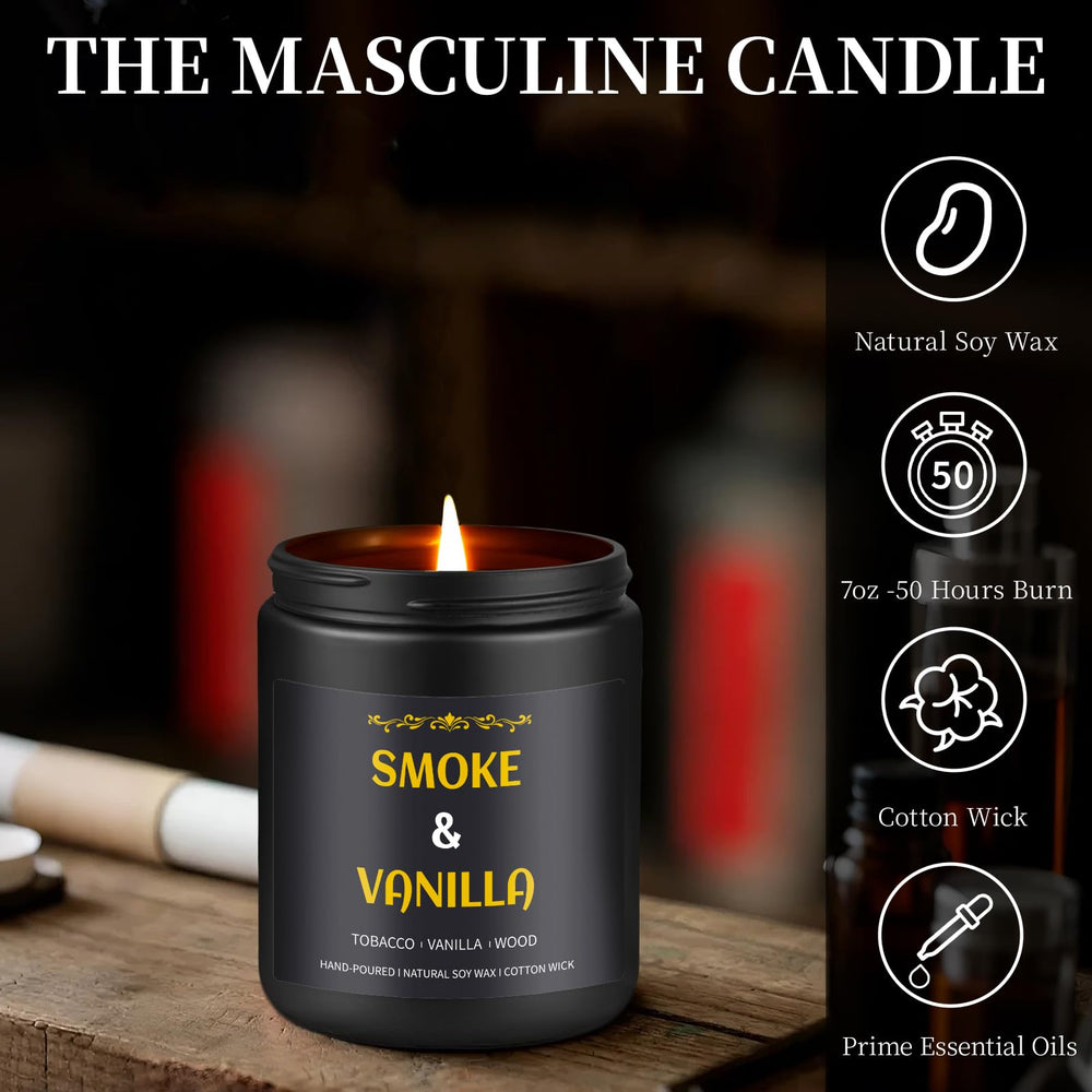 Enwhisco candle with gold embossing details in a stylish display.