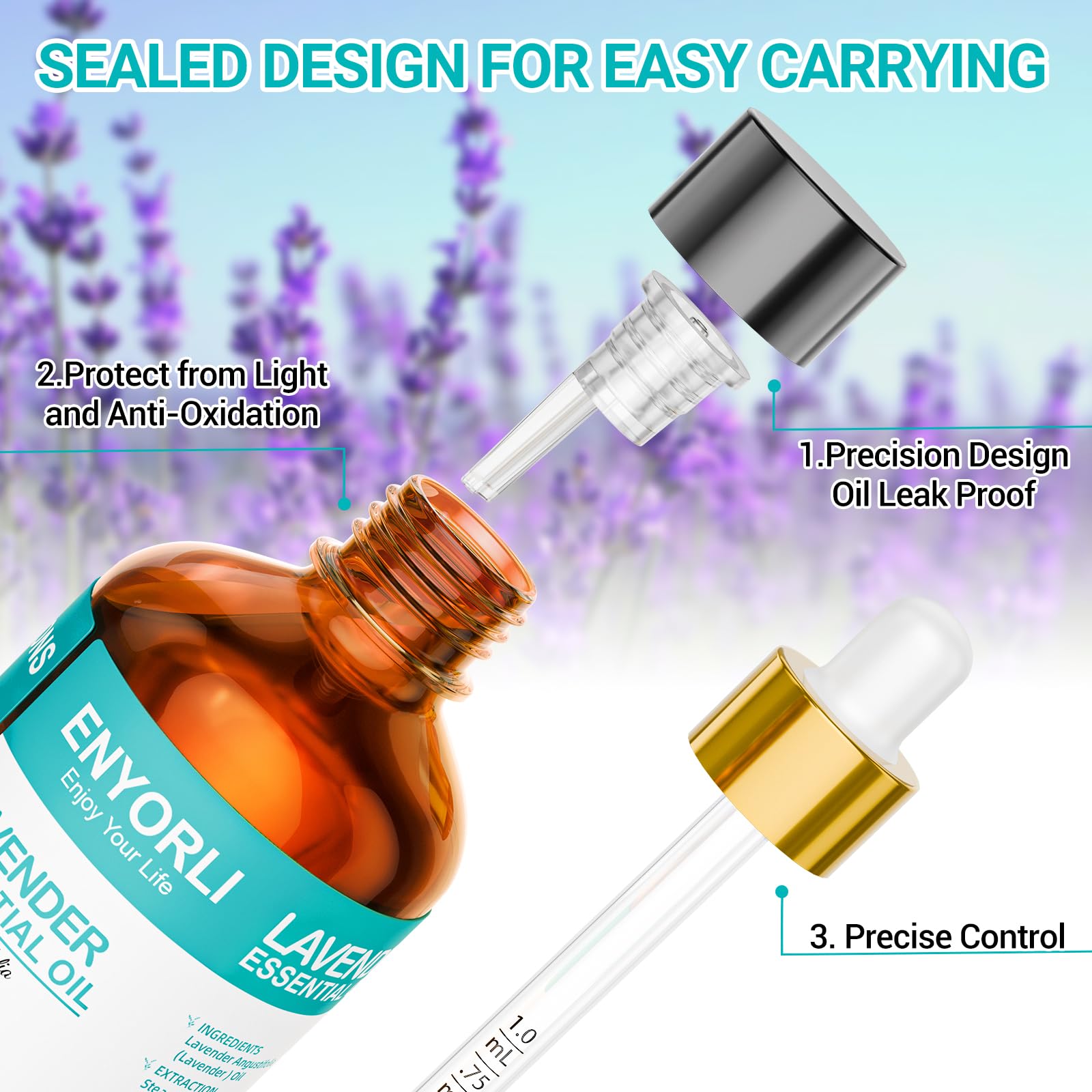 ENYORLI lavender oil gift-packaging ready for gifting.