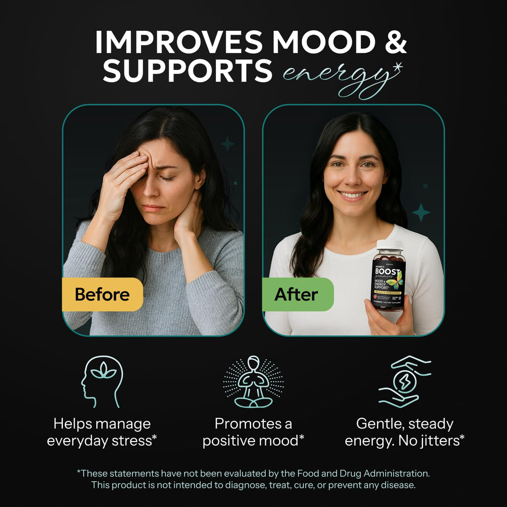 Graphic of shilajit and ashwagandha ingredients in Enyvia formula