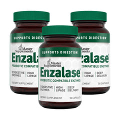 Enzalase bottle pack-3 promoting gentle daily digestion with 150 servings
