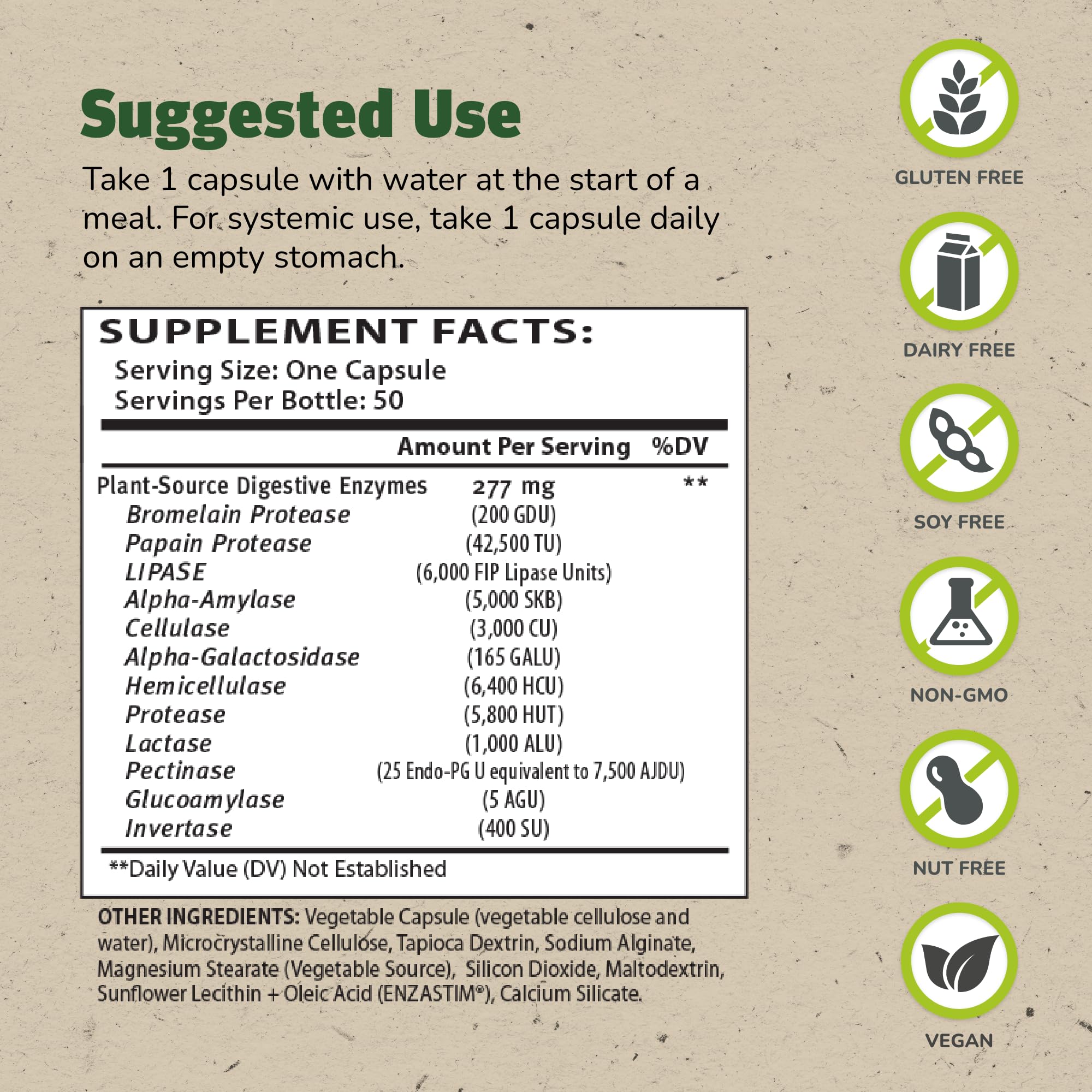Enzalase capsules-digestive-boost demonstrates enzyme power for easier nutrient breakdown