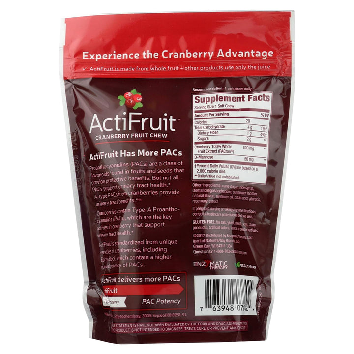 ActiFruit cranberry ingredient emphasis on whole cranberry nutrients
