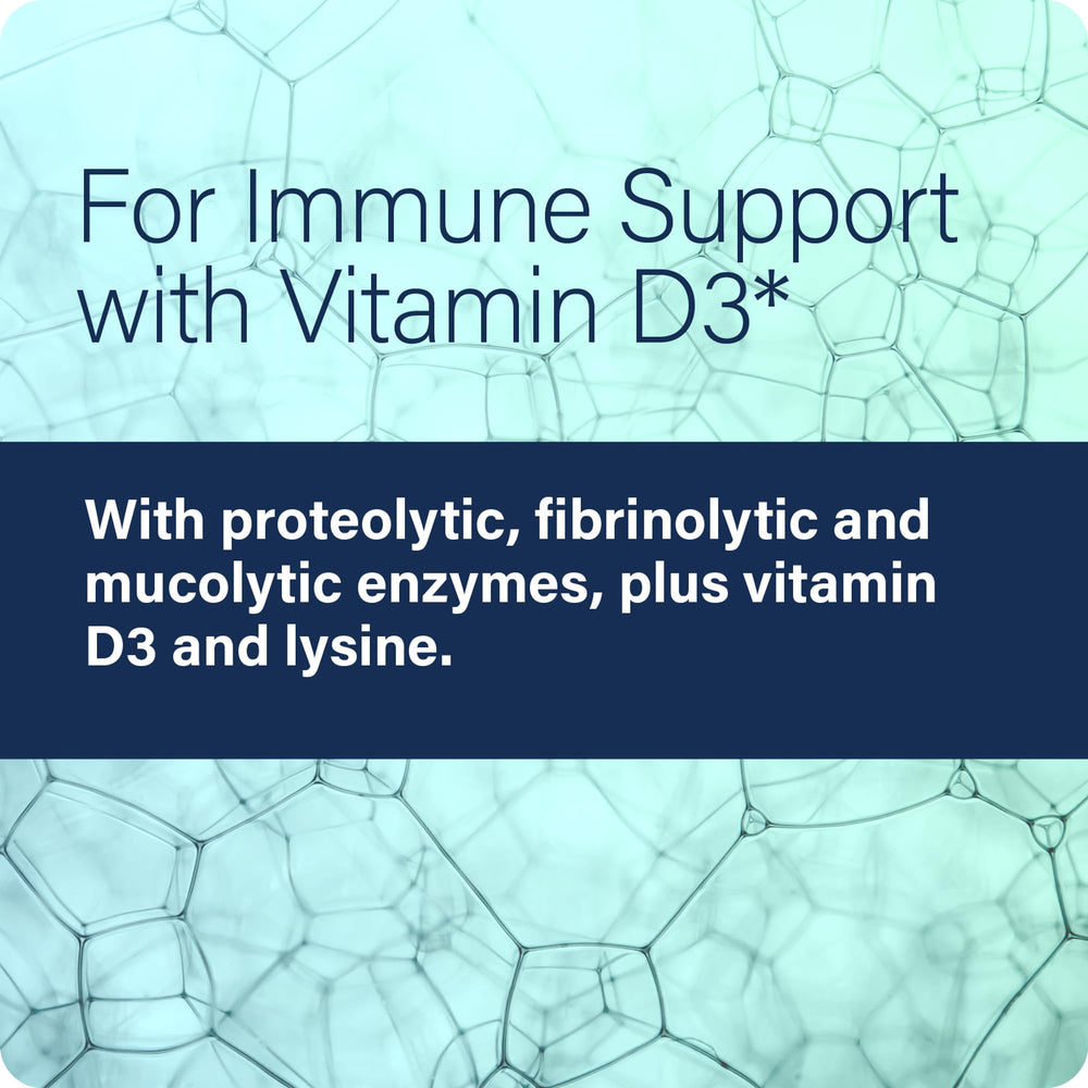 Enzyme Defense Pro Lysine ingredient label emphasizes protein-targeted support