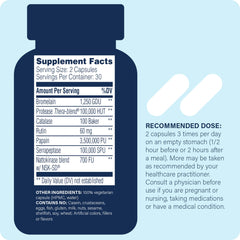 Myomend capsules close-up highlighting proteolytic enzymes for post workout recovery