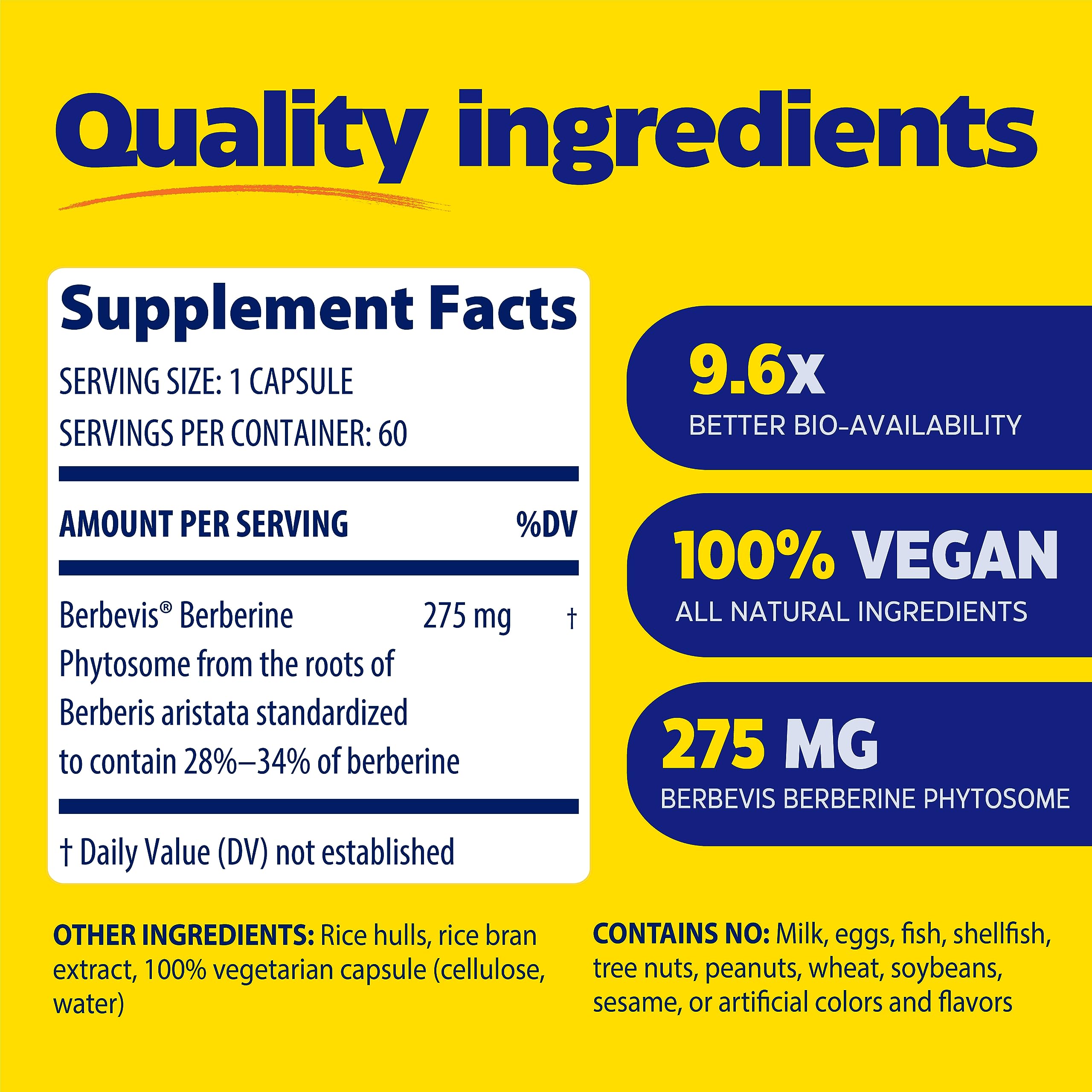 Enzymedica Berberine Phytosome capsules close-up, emphasizing vegan dietary supplement benefits.
