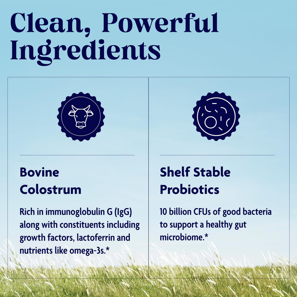 Enzymedica Colostrum Probiotics spoon dip ready for a measured dose