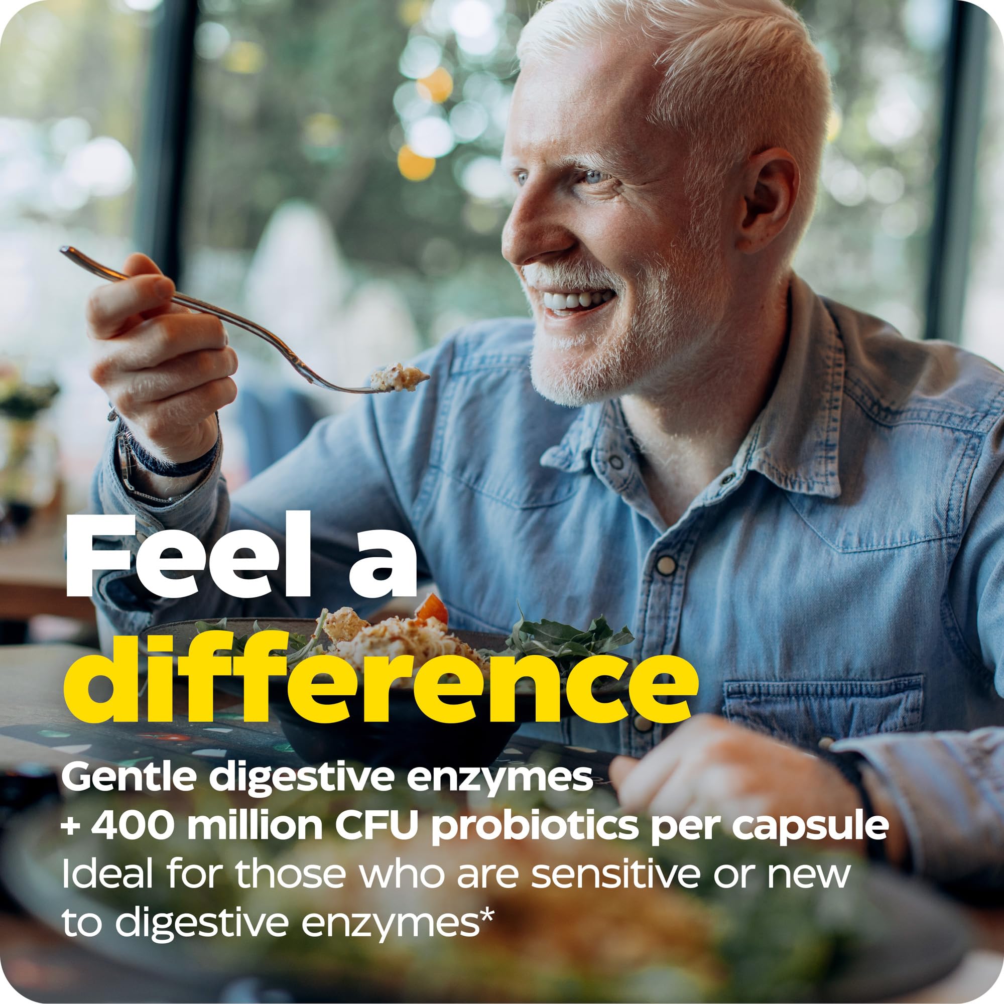 Ingredients panel for Enzymedica Digest Basic + Probiotics featuring Thera-blend enzymes