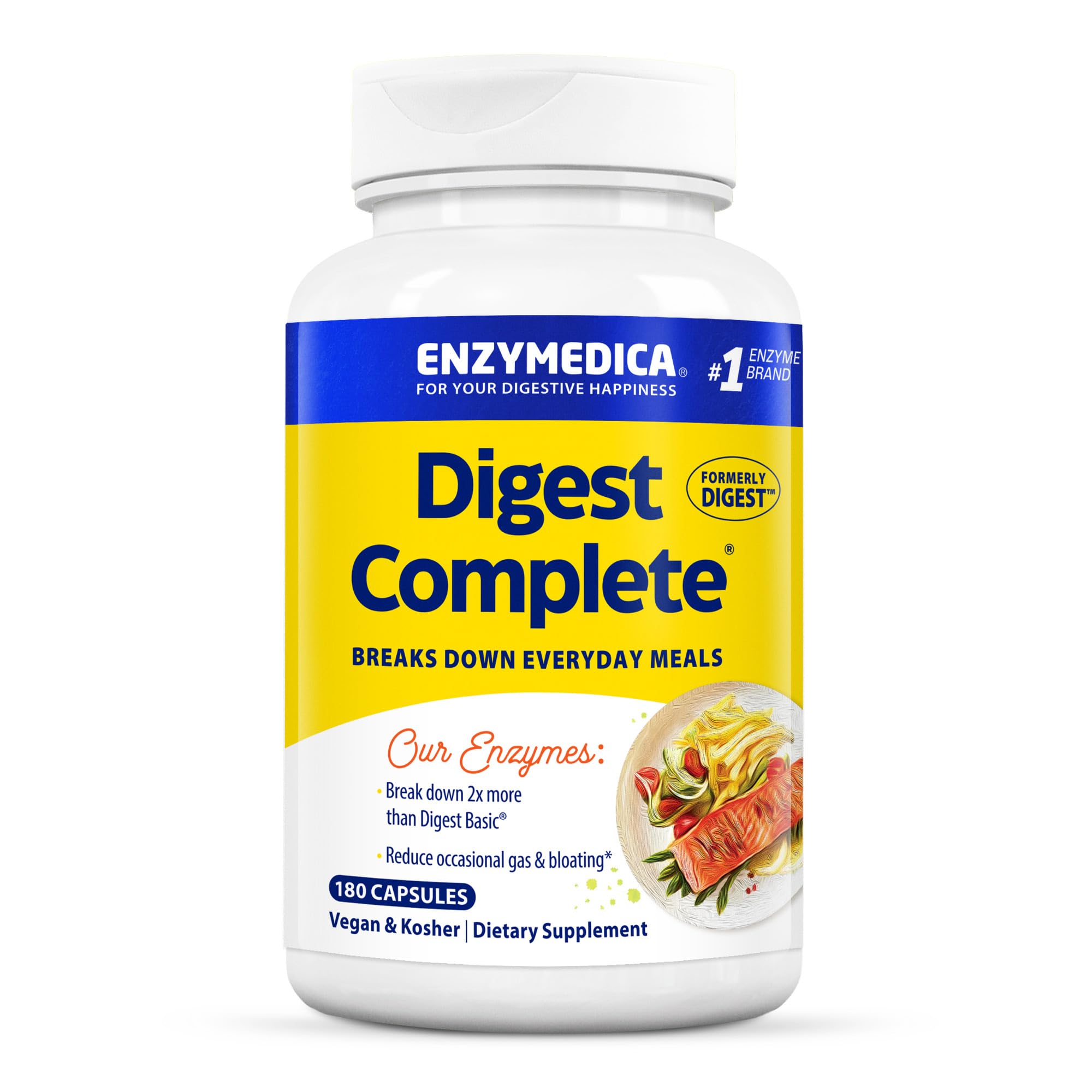Enzymedica Digest bottle front view for daily digestive support.