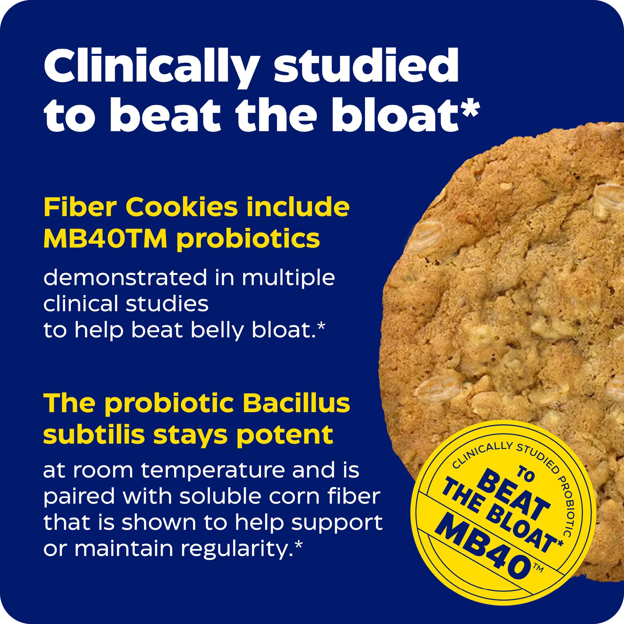 Enzymedica Digest Gold Blueberry cookie close-up with vibrant flavor notes
