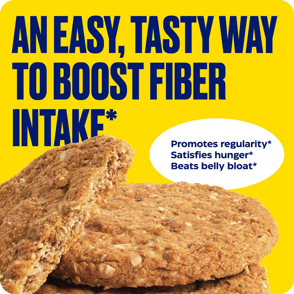 Close-up of Digest Gold Fiber Cookies texture and crunch