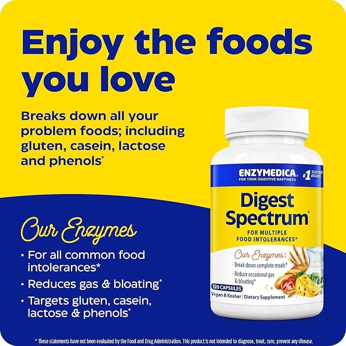 Digest Spectrum label close-up highlighting Thera-blend technology.