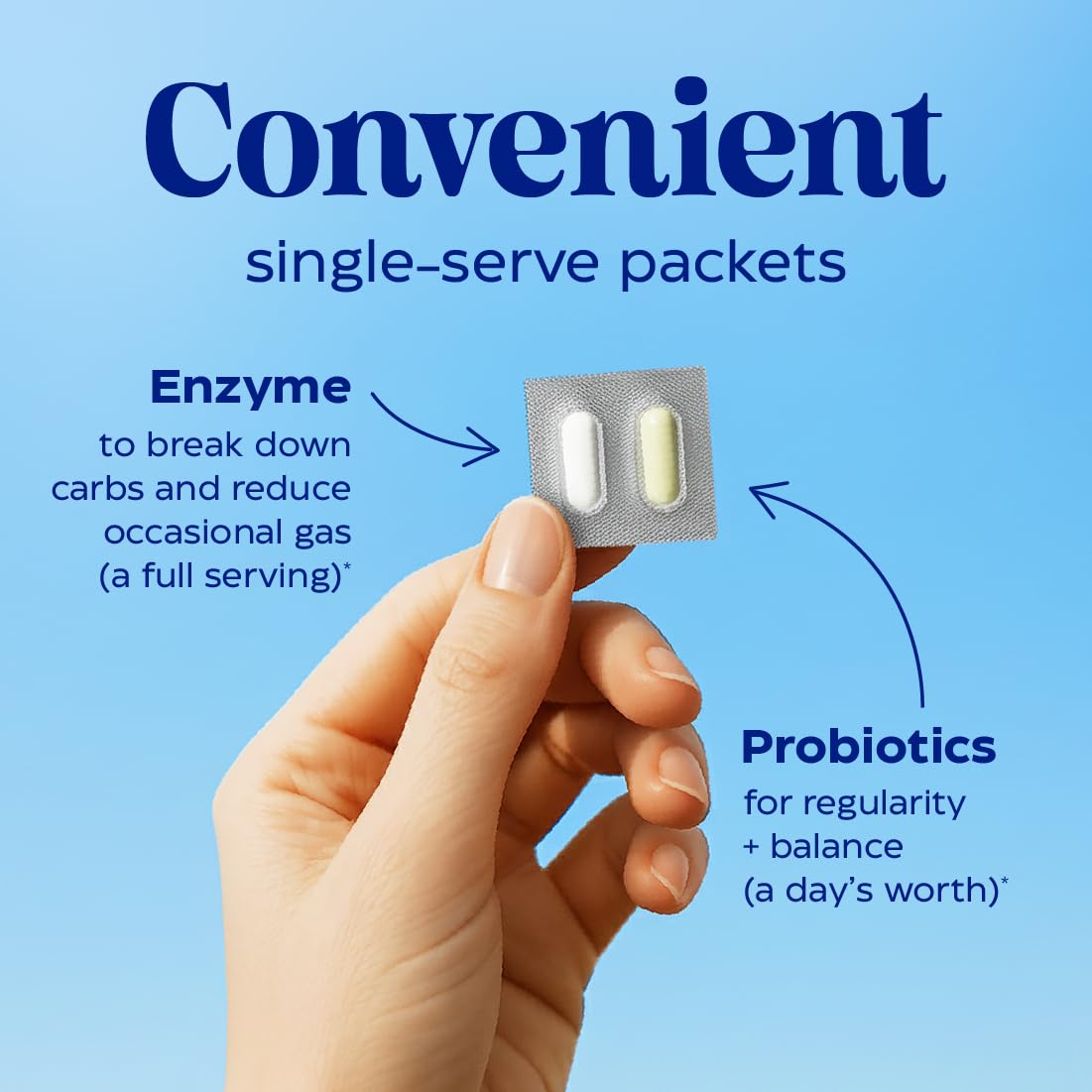 Enzymedica Dinner Duo label features vegetarian-friendly symbol