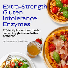 Capsules of Enzymedica GlutenEase Extra Strength closeup for easy-to-take daily support