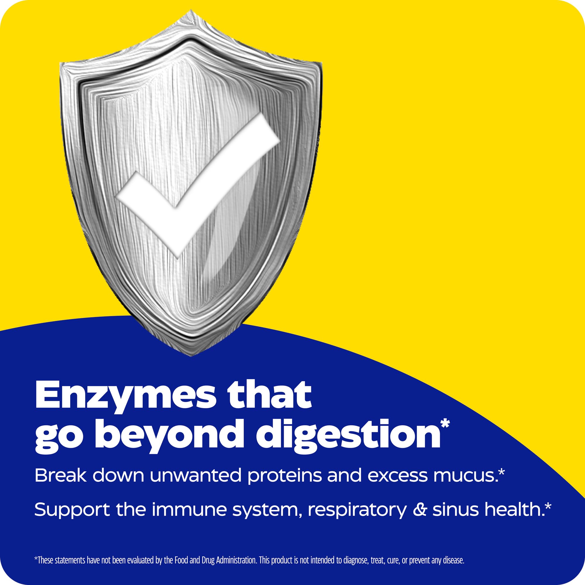 Enzymedica Immune Defense regular-strength on shelf conveys ready-to-use immune care.