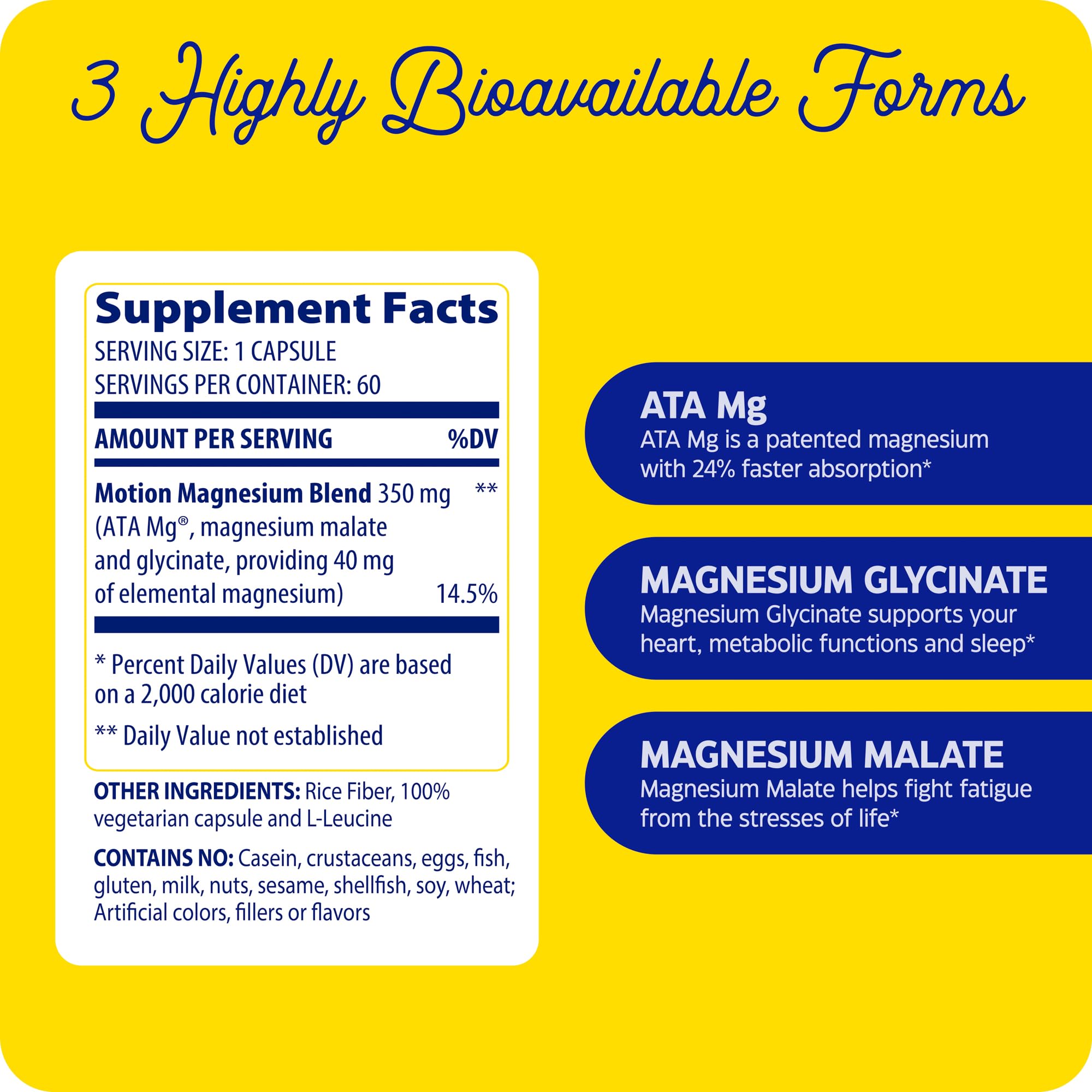 Enzymedica Magnesium Motion glass with water and capsules ready to take.