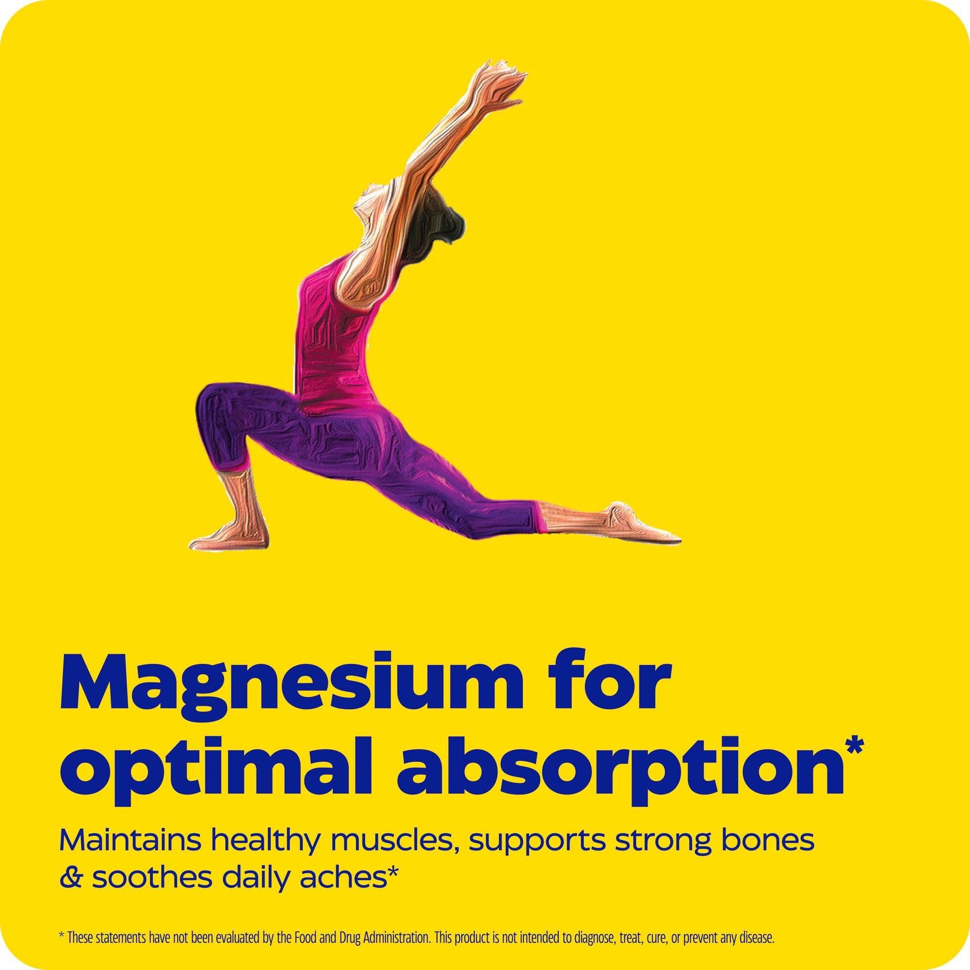 Enzymedica Magnesium Motion glycinate close-up emphasizing heart, sleep and metabolic support.