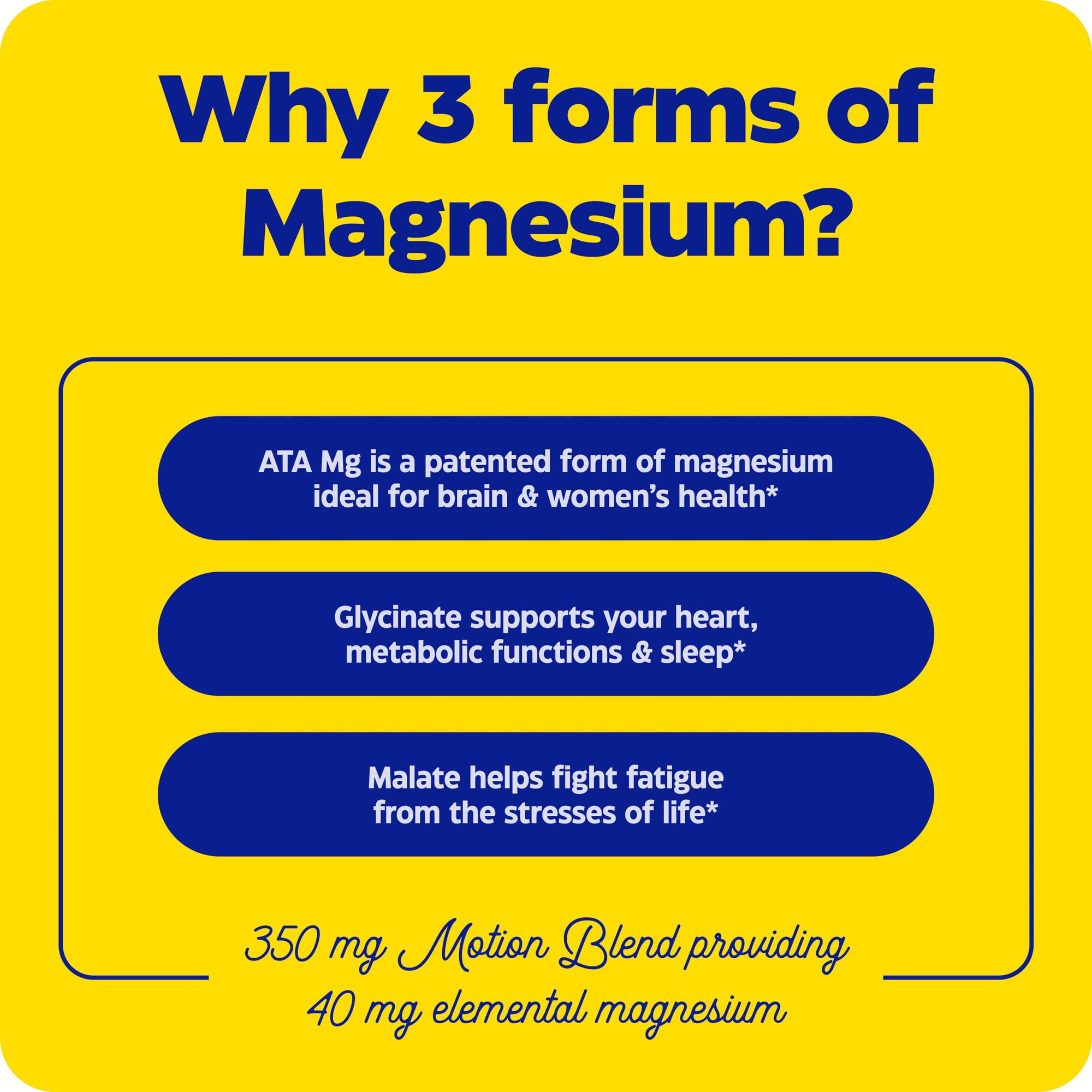 Enzymedica Magnesium Motion malate capsules focusing on daily fatigue support