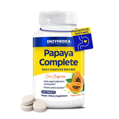 Enzymedica Papaya Enzimas Tabletas: apoyo digestivo diario con sabor papaya-menta