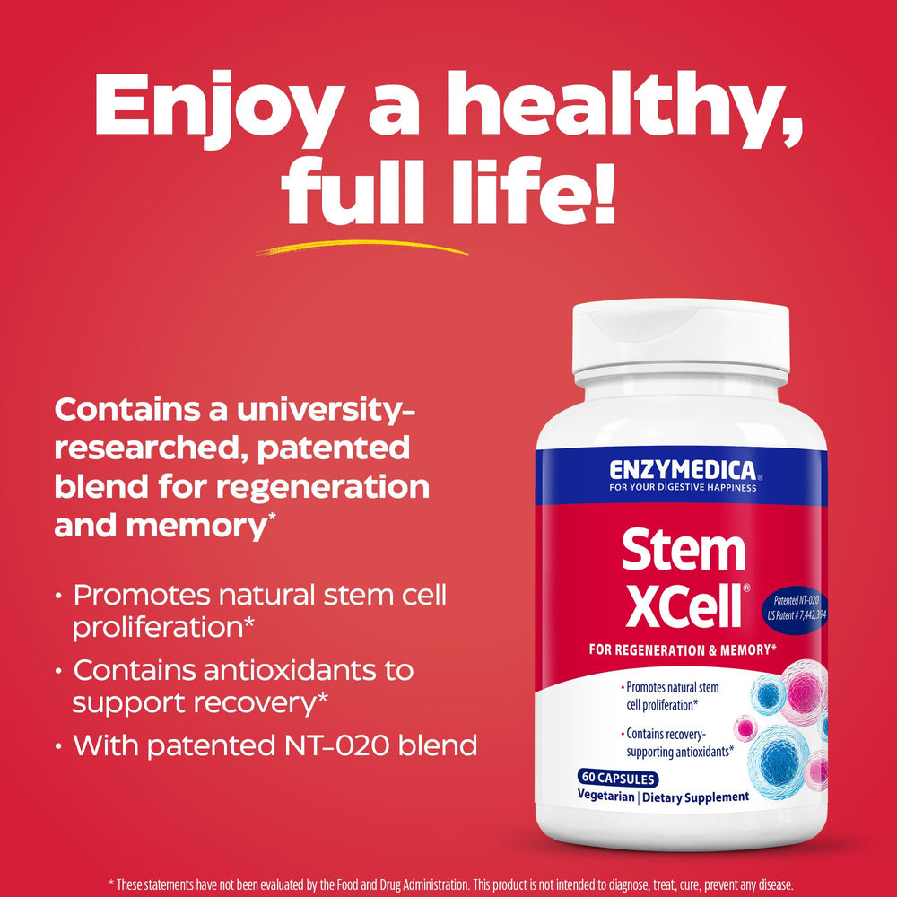 NT-020 blend label featuring blueberry and green tea for cellular vitality.