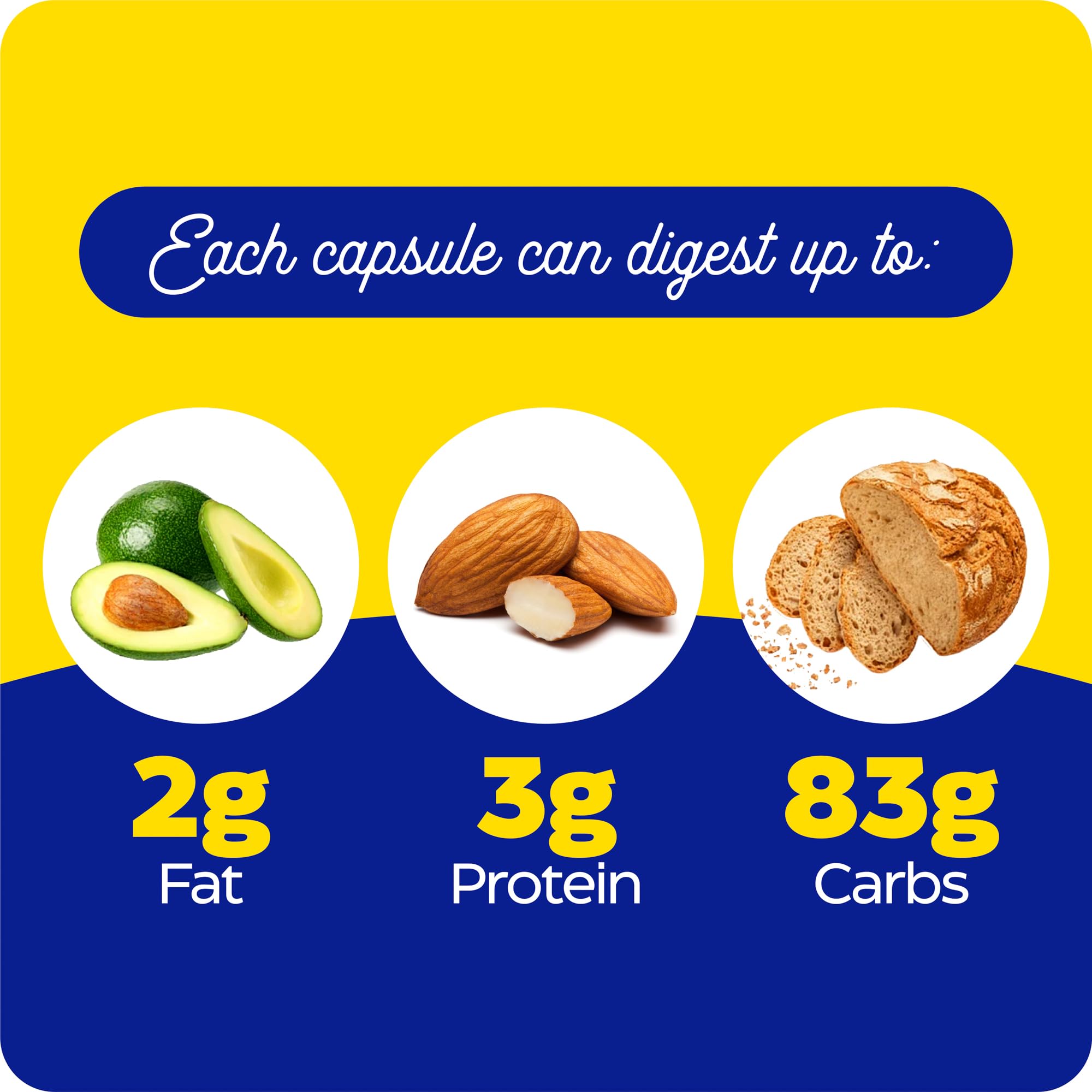 Enzymedica VeggieGest ingredients-graphic highlights a 12-enzyme blend for plant fiber digestion.