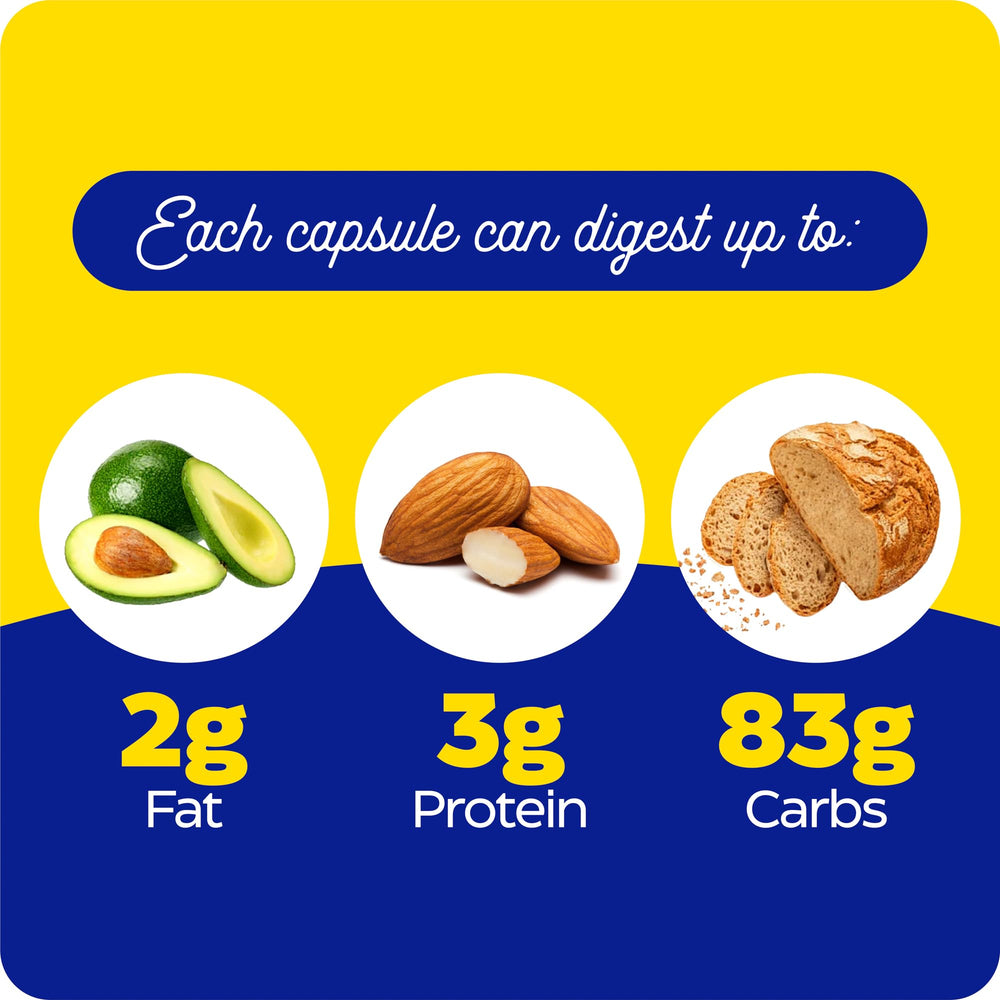 Enzymedica VeggieGest ingredients-graphic highlights a 12-enzyme blend for plant fiber digestion.